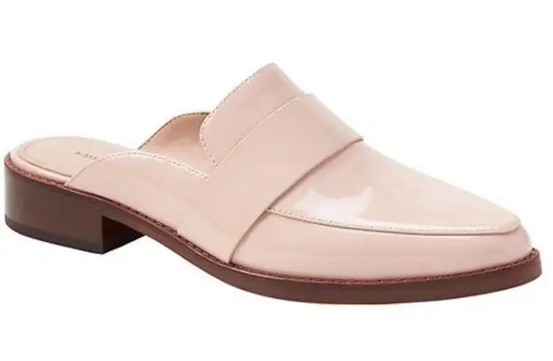 Banana Republic Loafer Mule Slide Cream Nude Tan Beige Size 8