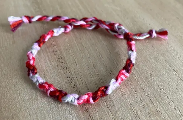 Handmade Plum Bracelet anklet trendy comfortable tie embroidery thread woven gift