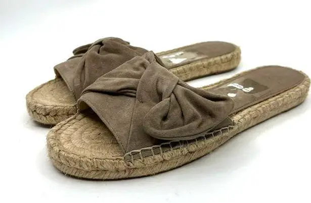 Marc Fisher  Valey Espadrille Suede Slide Sandals Women's 8 US