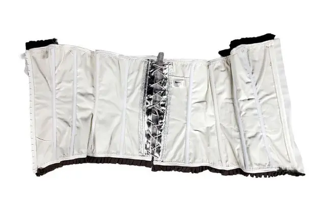 Mystery House Kiss Me Candy Girl Costume Size Large Sexy Silver Halloween Silver