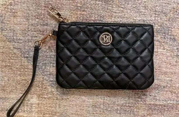 Badgley Mischka Badgley Mischa Quilted Black Wristlet