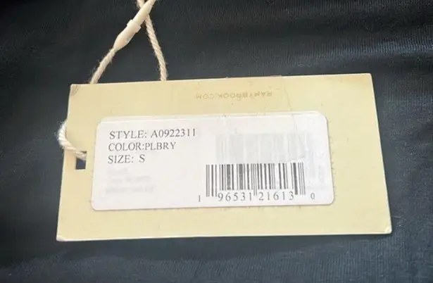 Ramy Brook Aman Mini Dress in Velvet Burnout Print Plum Berry Size XL NWT $395