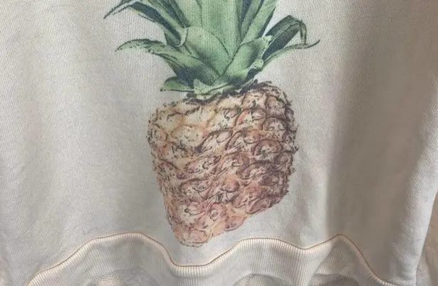 Billabong  Pineapple Print Sweater Size Medium