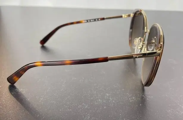 Salvatore Ferragamo  SF207S 723 Gold Tortoise Full Rim Sunglasses Women’s