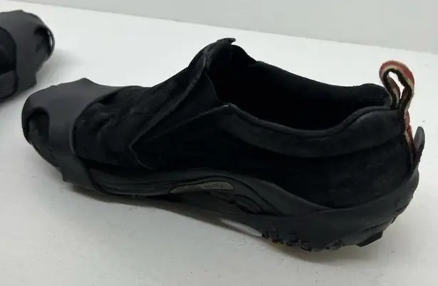 Merrell Womens 10 Jungle Moc Slip On Hiking Shoes Black Suede Low Top 60826