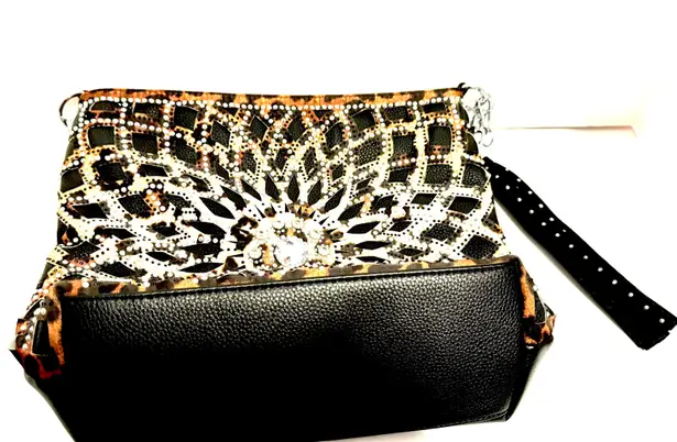 Sparkling Leopard Purse Multi