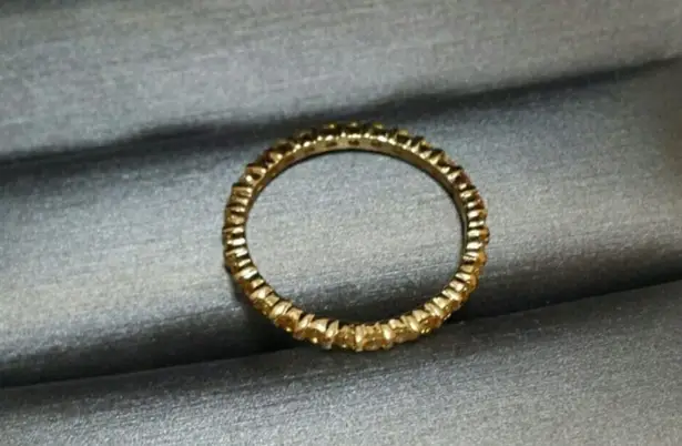 Canary Eternity Band Ring