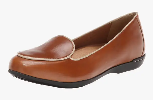 Dansko Women's Nastacia Flat, Toffee leather 38