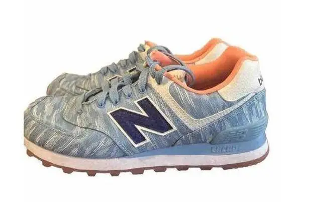 New Balance  574 Womens Size 7 M Light Blue Running Shoes Sneakers