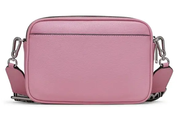 Karl Lagerfeld Paris Maybelle Camera Crossbody Bag with Bag Charm in Pink NEW