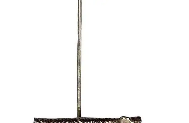 Vintage Womens Lapel Stick Pin Gold Tone Metallic Envelope Butterfly Detail