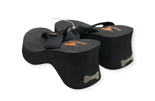 Rocket Dog Y2K: OG new ❤︎︎ Sculptural Platform Thong Flip Flops Sandals ❤︎︎ Blk