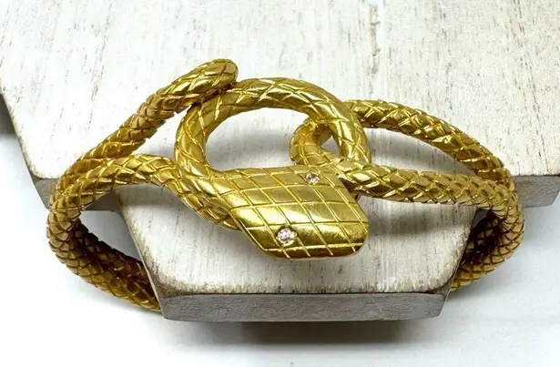 JULIE VOS 24K gold plated serpent cuff, NWOT