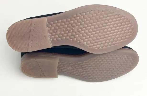 Hush Puppies Black Suede Slip On Ankle Booties, Size 9