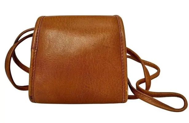 Hobo International RARE Vintage Tan Brown Leather Mini Pouch Crossbody Bag