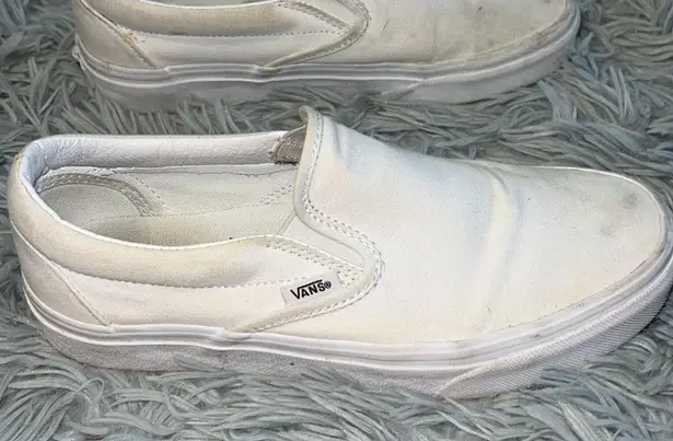 Vans White Slip-On 