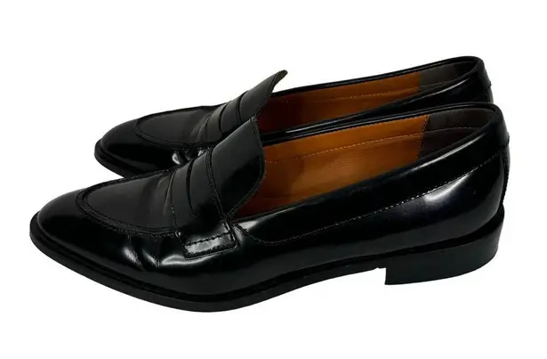 Everlane  The Modern Penny Loafer Black Leather Size 8 Made In Italy EUC