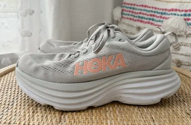 Hoka One One Bondi 8 Harbor Mist Lunar Rock Road