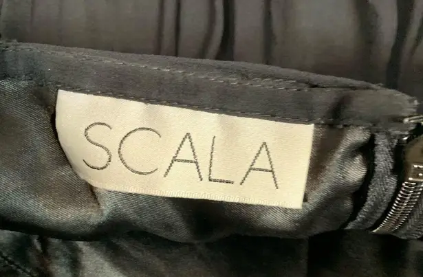 Scala silk sequined open back fit flare dress