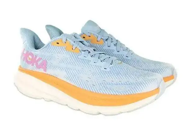 Hoka Clifton 9 Multi-colored (Airy Blue / Ice Water) Lace-up Sneakers