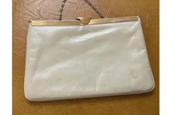 Vintage Clutch light mint green Gold