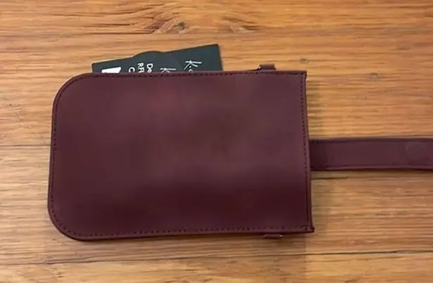 K. Carroll Accessories Red Crossbody Pouch Purse RFID Protection Travel NEW