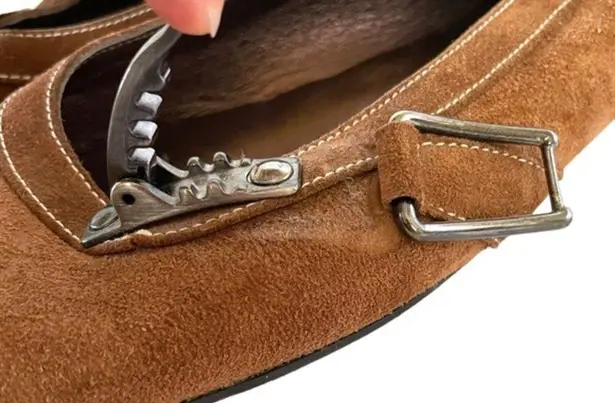 Barbara Bui BUI Brown Suede Leather Buckle Accent Ballet Flats