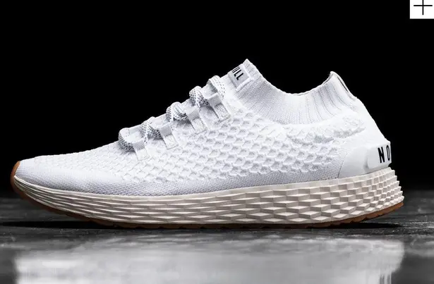 White Ivory Knit Runners NoBull Size $115 (30% Off Retail