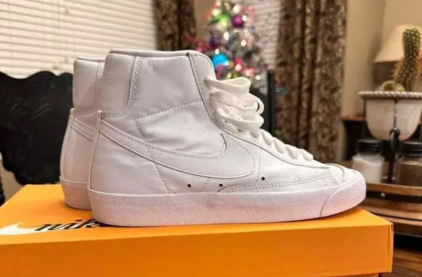 Nike White Blazers