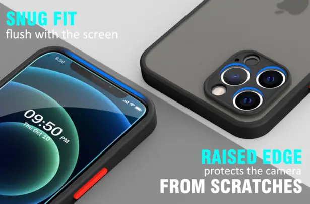 Ultra Slim Lightweight Protective iPhone 12 Pro Case Black