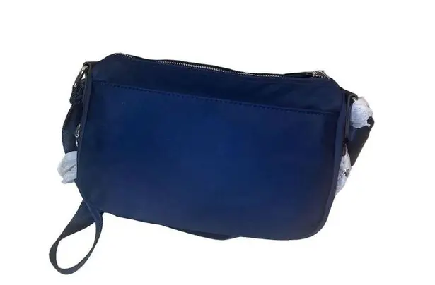 Calvin Klein Sussex Unisex Navy Nylon Crossbody Bag Top Zip Closure