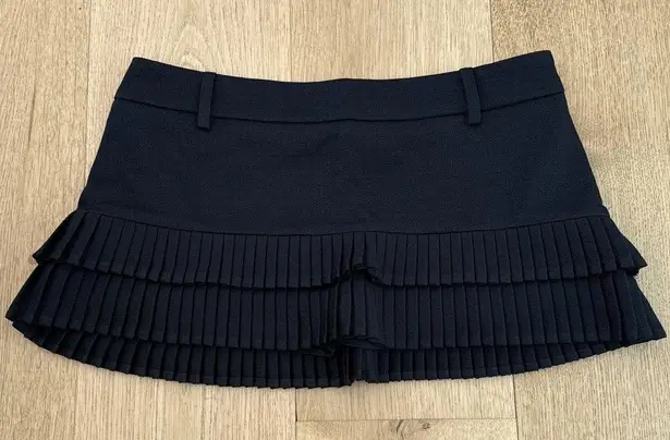 White Fox Boutique White Fox Mini Skort Pleated Ignoring Me Size XS Black - Image 1
