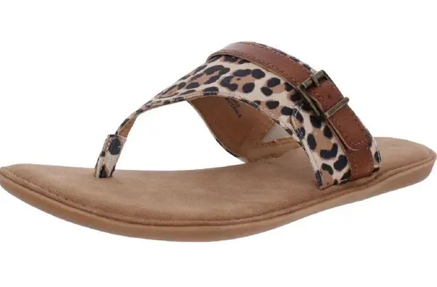 B.O.C. Sandal Mya Womens Animal Print Thong Flat New Sz 9M