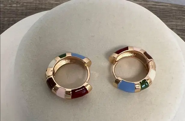 Piper K | Color Block Hoop Earrings
