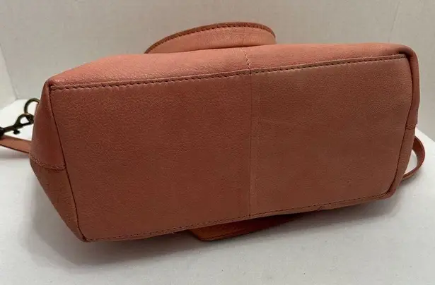 American Leather Co. Carrie Dome Satchel Desert Rose Color Preowned Purse