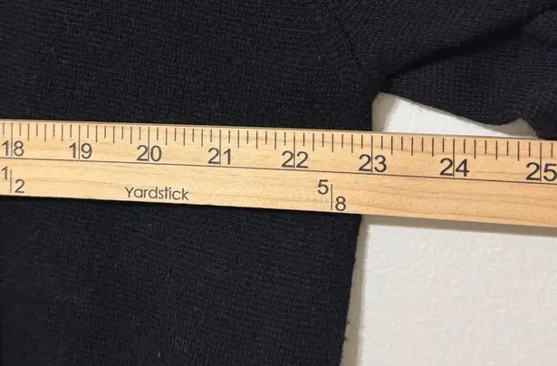 J.Crew  Sophie Knit Open Blazer Size Large Cotton Black Cardigan Merino Wool