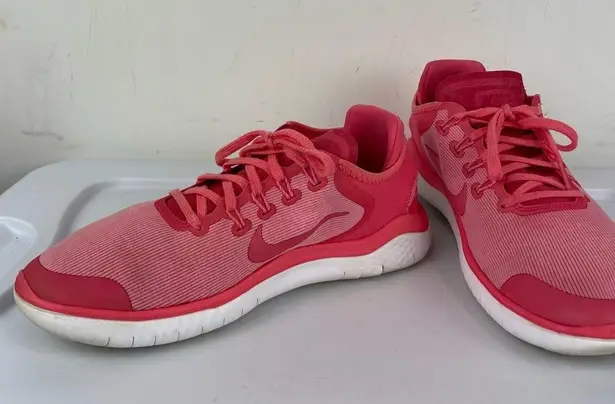 Nike  Womens Free Run Sun Running Shoes Sz 9.5 Athletic Sea Coral Pink