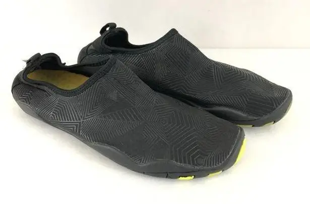 Fantiny Womens Water Shoes Fabric Slip On Black 7