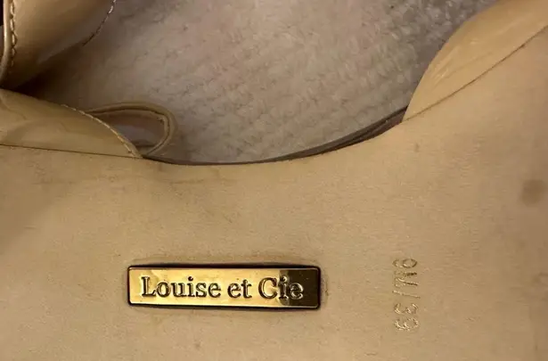 Louise et Cie Esperance Bisque Nude Patent Pointed Toe Pumps Size 9 - See Pics