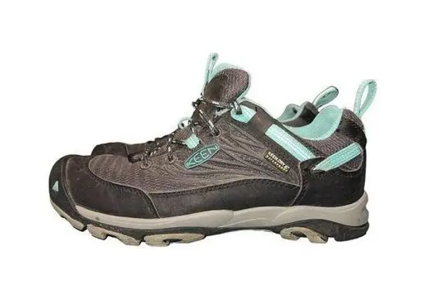 Keen Womens Saltzman Hiking Shoes Sneakers Size 7.5 Grey Black Green 1013227