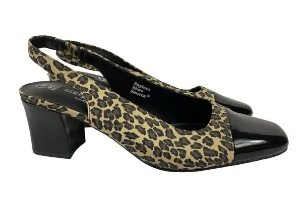 High Light Women's Cheetah Heels Black Size 8