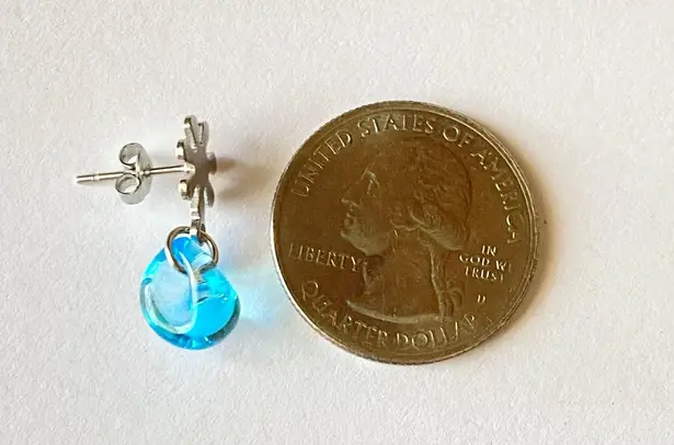 Handmade quality Japanese magatama glass beads minimalist simple dangle earrings✨