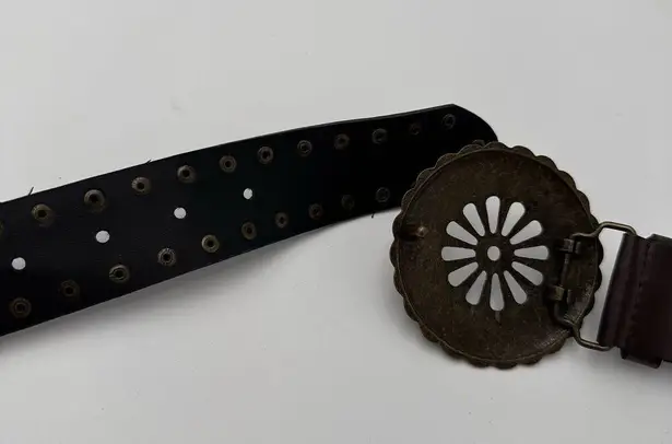 Unbranded Brown Leather Circle Rustic Bras Belt Festival Boho Medium