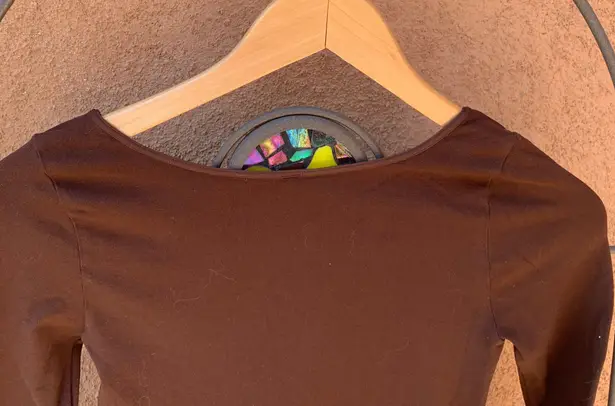 NIKIBIKI Brown stretchy long sleeve dress