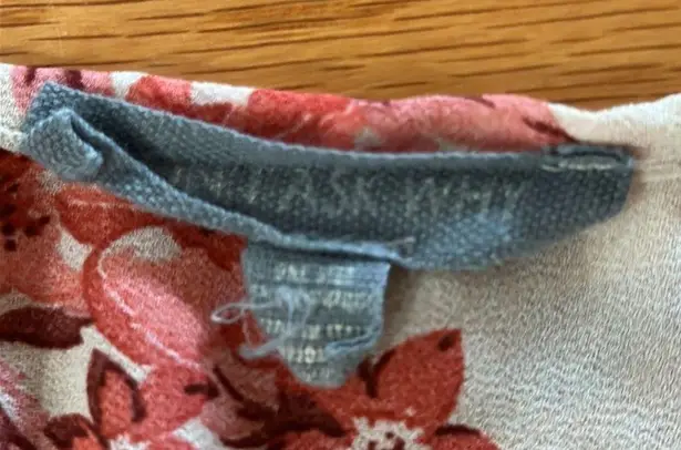 Pretty Floral Kimono Sz OS Red