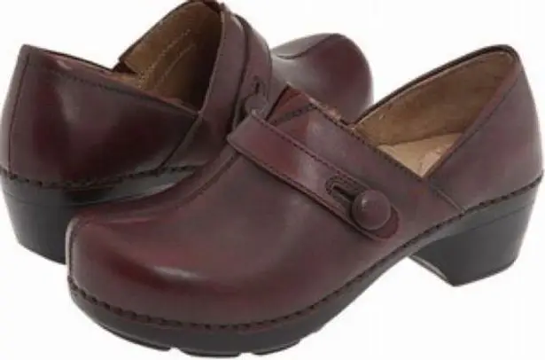 Dansko Solstice Burgundy Slip Ons