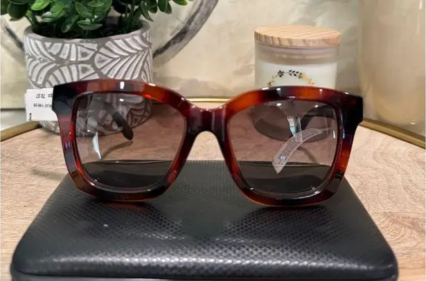 Salvatore Ferragamo  tortoise square sunglasses 🦋