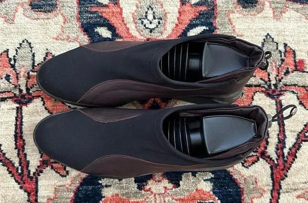 Arche Two Tone Leather Slip Ons Black Size 9.5