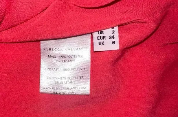 NWT Rebecca Vallance Caitlin Pink Halter Crepe Mini Dress US 2 in Coral