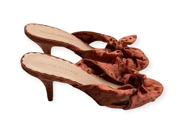 Loeffler Randall new š¤ Luisa Knotted Kitten Heel Sandals š¤ Brisque Velvet š¤ 10B